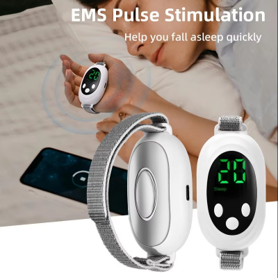 New Release Portable Body Sleep Aid Simple White Noise Screen Display Sleep Instrument Negative Ion Pulse Decompression Massage